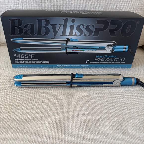 BaBylissPRO  Nano Titanium Prima 3100 1” Ionic Hair Straightener - Picture 3 of 15